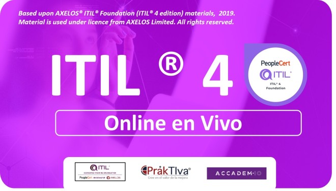 Entrenamiento+Certificación ITIL4 | Inicia el lunes 29 de Julio