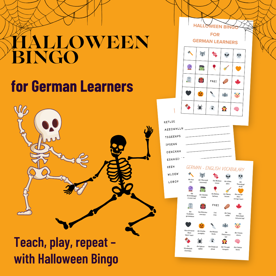 Halloween Bingo for German Learners