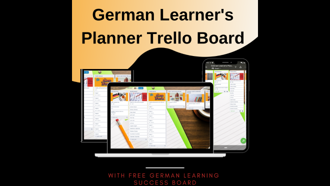 German Learner's Planner Trello Board