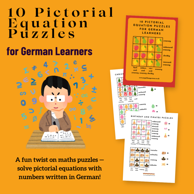 10 Pictorial Equation Puzzles for German Learners