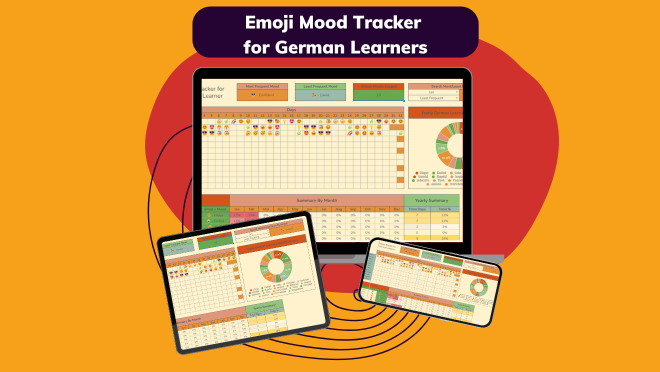 Emoji Mood Tracker for German Learners