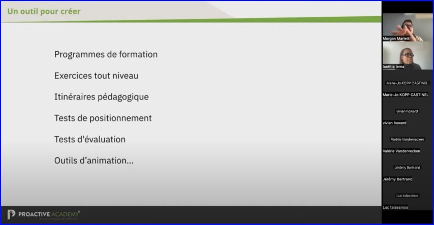 Présentation de Proactive Academy et du Chat GPT