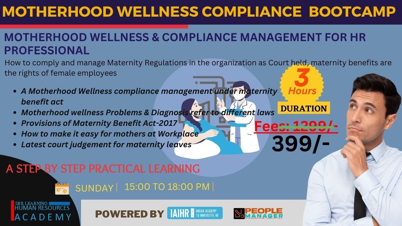 MOTHERHOOD WELLNESS & COMPLIANCE MANAGEMENT BOOTCAMP