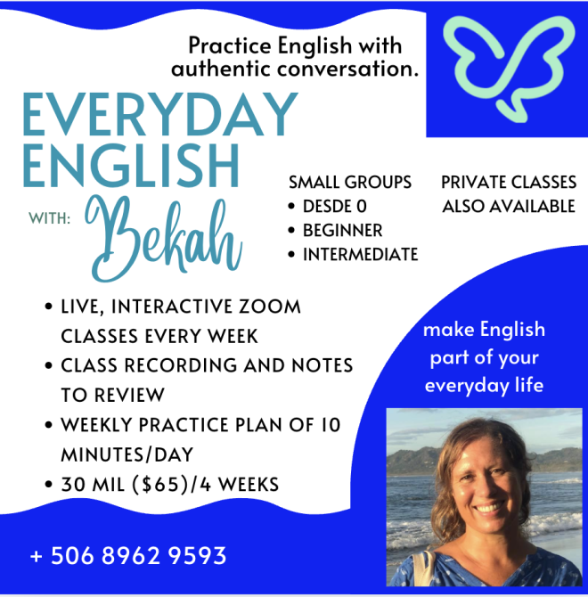 Everyday English small group: one month payment