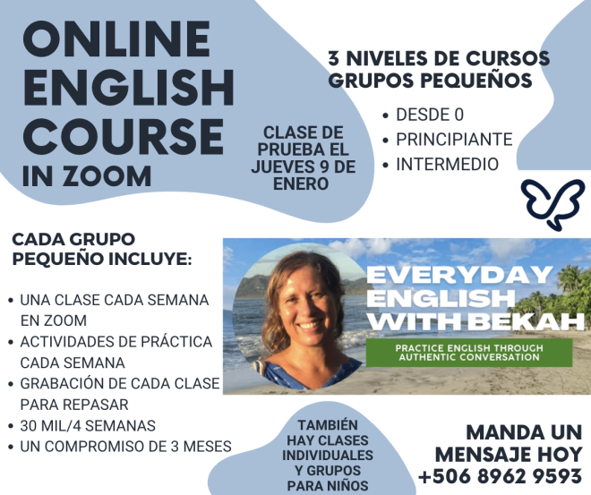 Everyday English small group: 3-month course