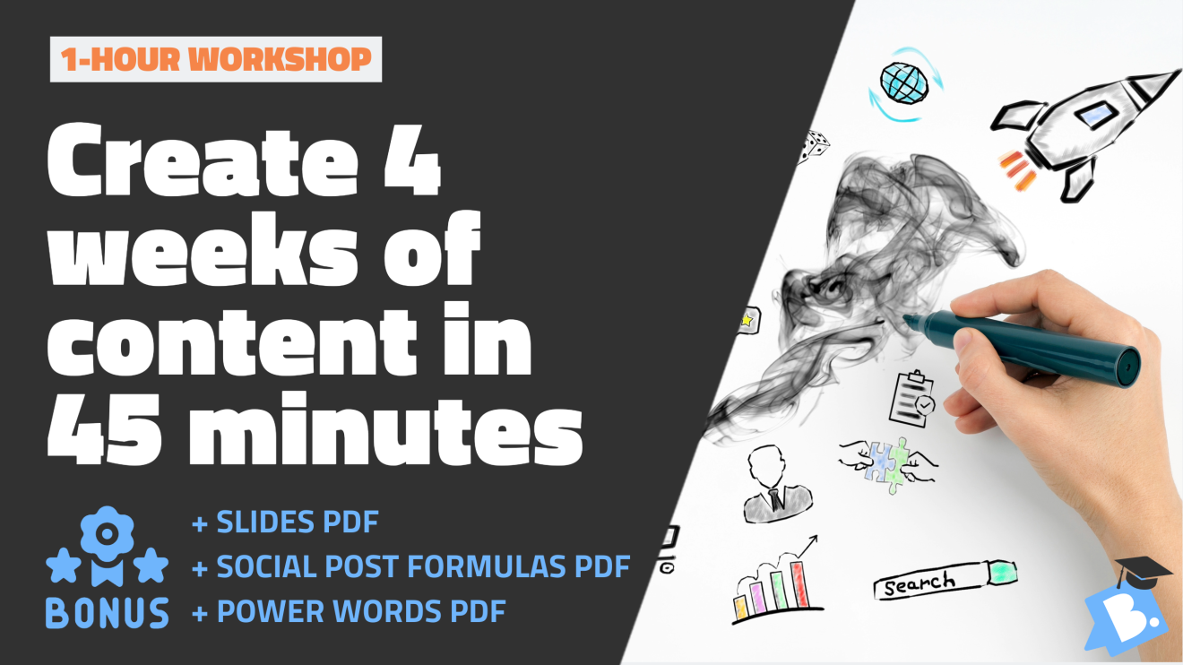 Create 4 weeks of content ideas in 45 mins