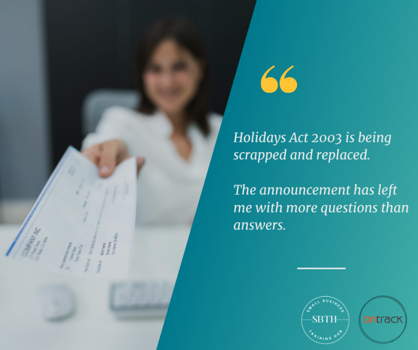 NZ Holidays Act Replacement Announced