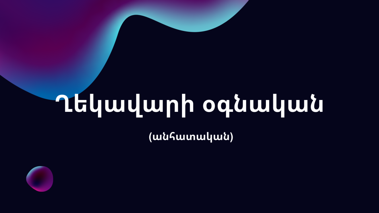 Ղեկավարի օգնական (անհատական)