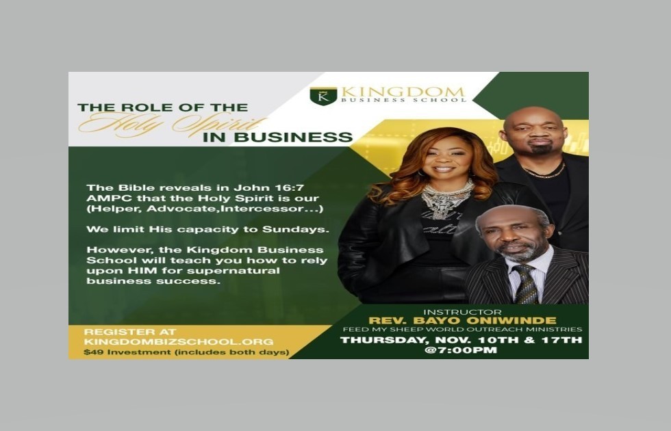 The Role of the Holy Spirit in Business