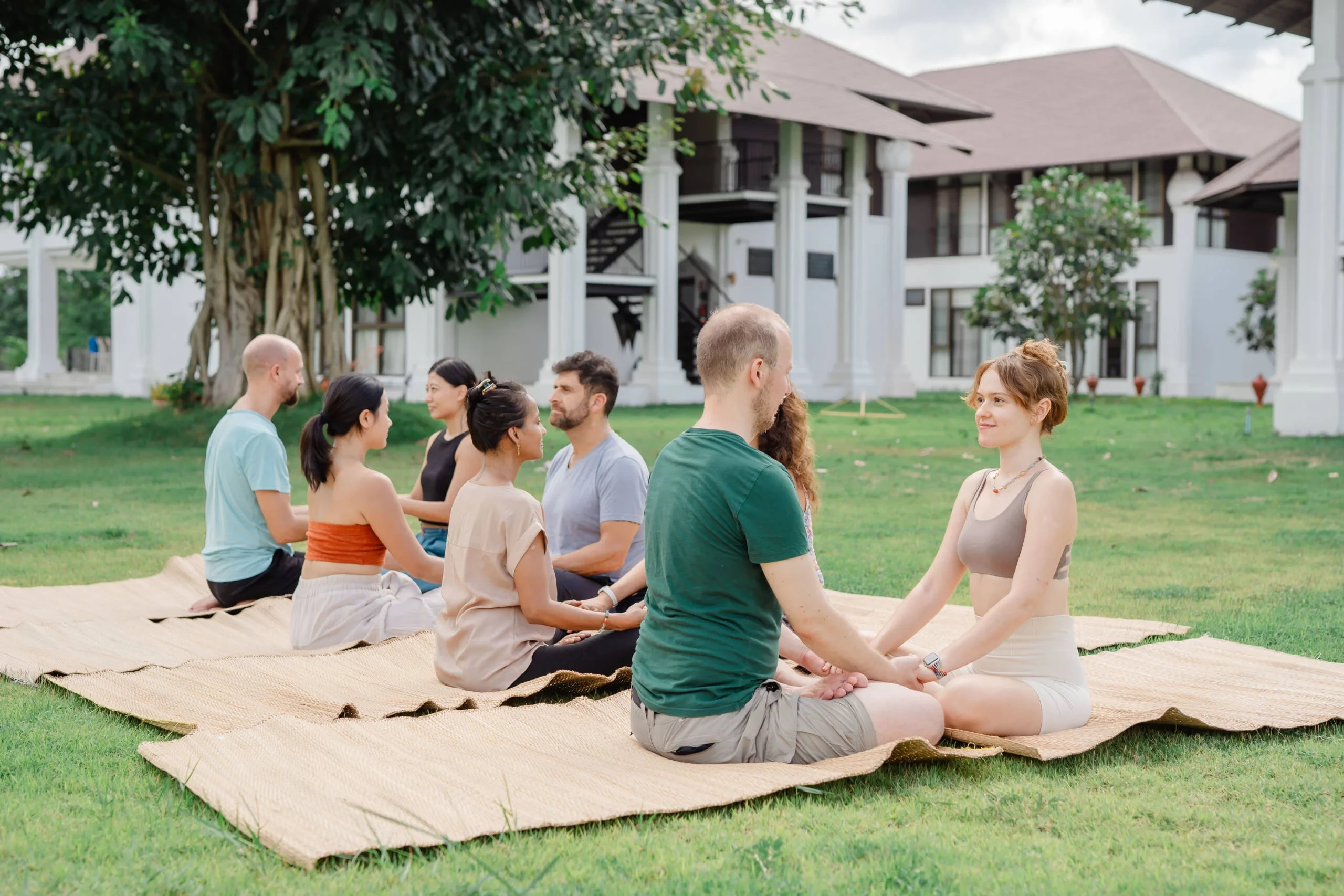 Students practising at Mahasiddha Yoga