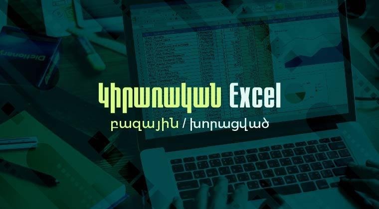 Կիրառական Excel բազային/խորացված 2502