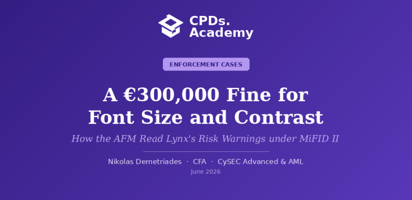 The Lynx Case: How the AFM Read Article 44(2)(c) and What It Means for MiFID II Firms