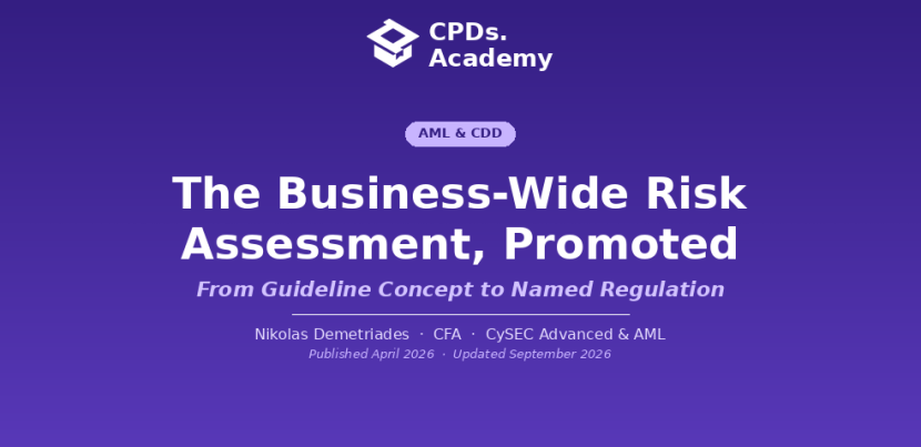Business-Wide Risk Assessment Under AMLR: What Article 10 Requires