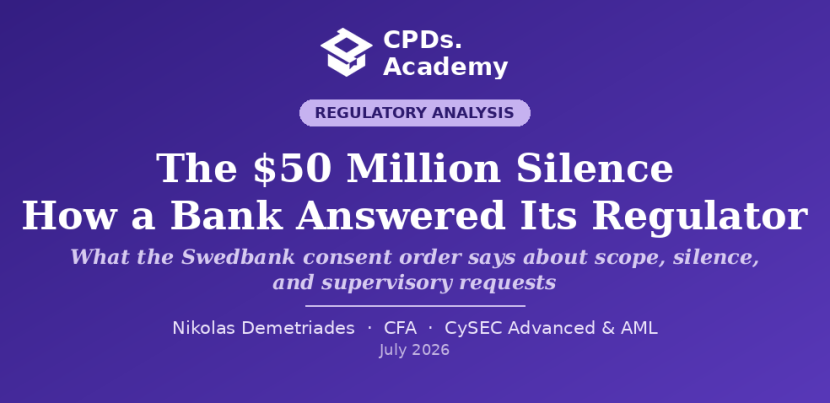 The $50 Million Silence: What the Swedbank Consent Order Teaches About Scoping a Regulatory Request
