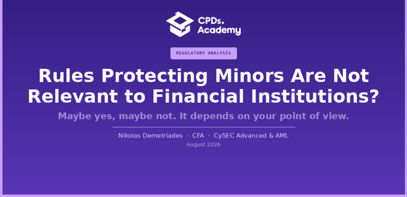 What a Report About Children Reveals About the Supervisory Agenda for Financial Institutions