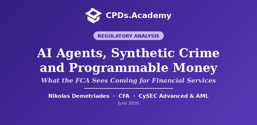 What the FCA Sees Coming for Financial Services: AI Agents, Synthetic Crime and Programmable Money