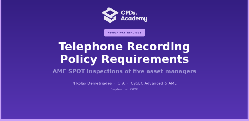If It Is Not Written It Never Happened. Telephone Recording Just Added a But!