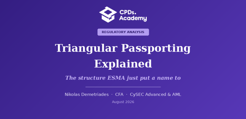 Triangular Passporting: How ESMA Expects the Cross-Border Structure to Work