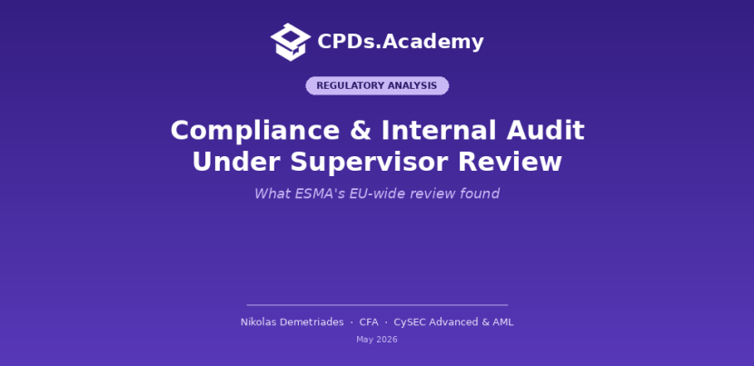 ESMA's 2025 CSA on Compliance and Internal Audit Functions: What Fund Managers Should Take Away