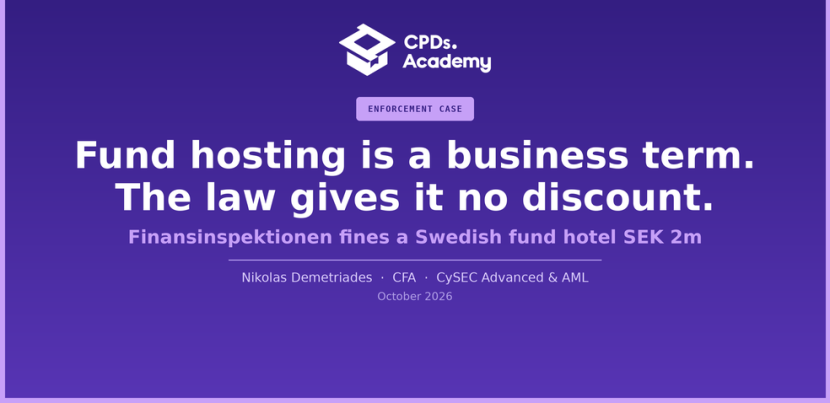 Fund Hosting Under Scrutiny: Why Finansinspektionen Fined AIFM Capital SEK 2 Million