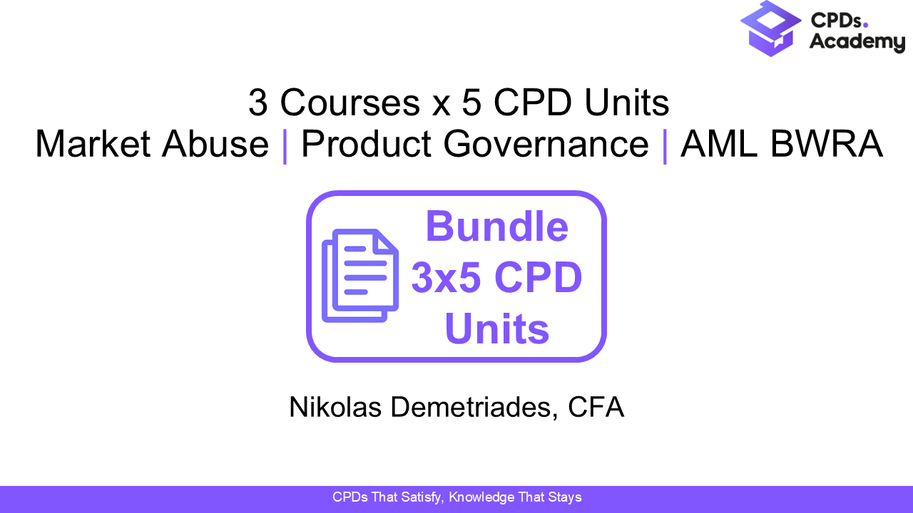 Bundle: 3 Courses x 5 CPD Units