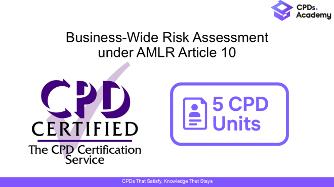 Business-Wide Risk Assessment under AMLR Article 10
