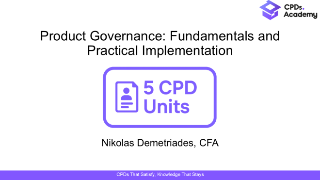 Product Governance: Fundamentals and Practical Implementation