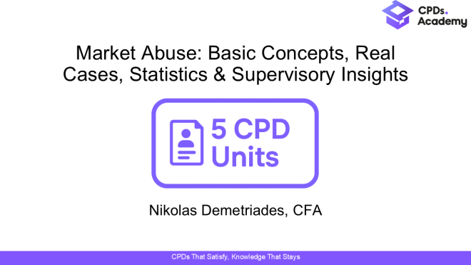 Market Abuse: Basic Concepts, Real Cases, Statistics & Supervisory Insights