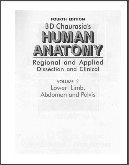 BD Chaurasia’s Human Anatomy Vol. 2 – Lower Limb PDF Free Download