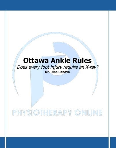 Ottawa Ankle Rules PDF Notes
