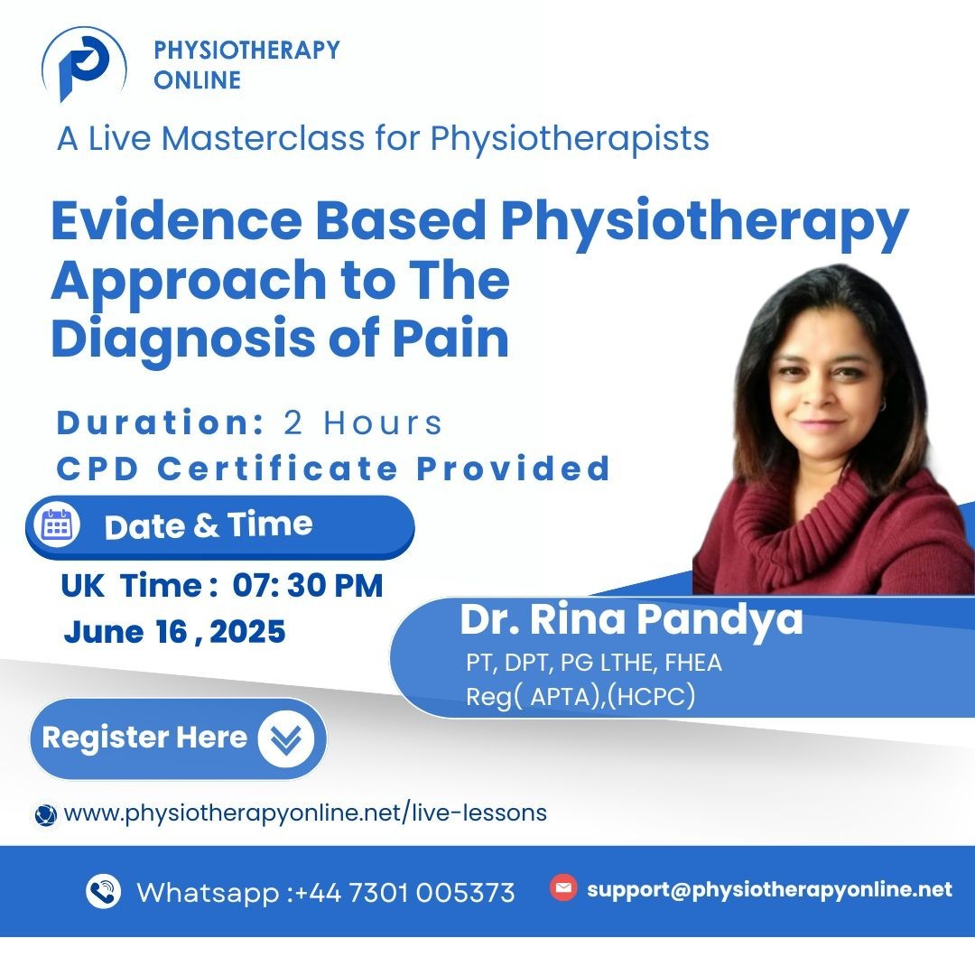 Evidence Based Physiotherapy Approach to The Diagnosis of Pain