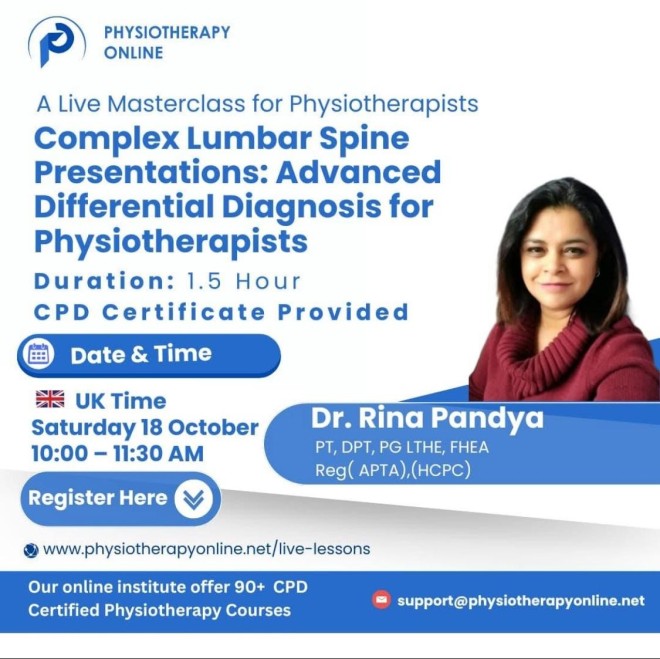 Complex Lumbar Spine Presentations: Advanced Differential Diagnosis for Physiotherapists