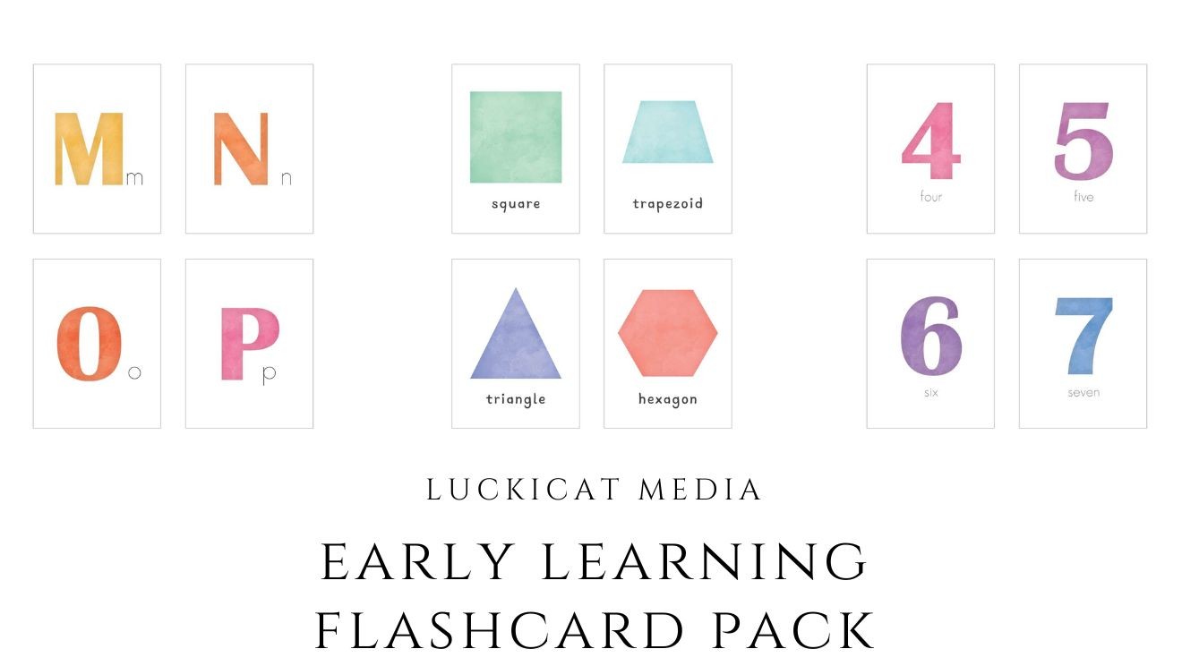 Early Learning Flashcard Pack