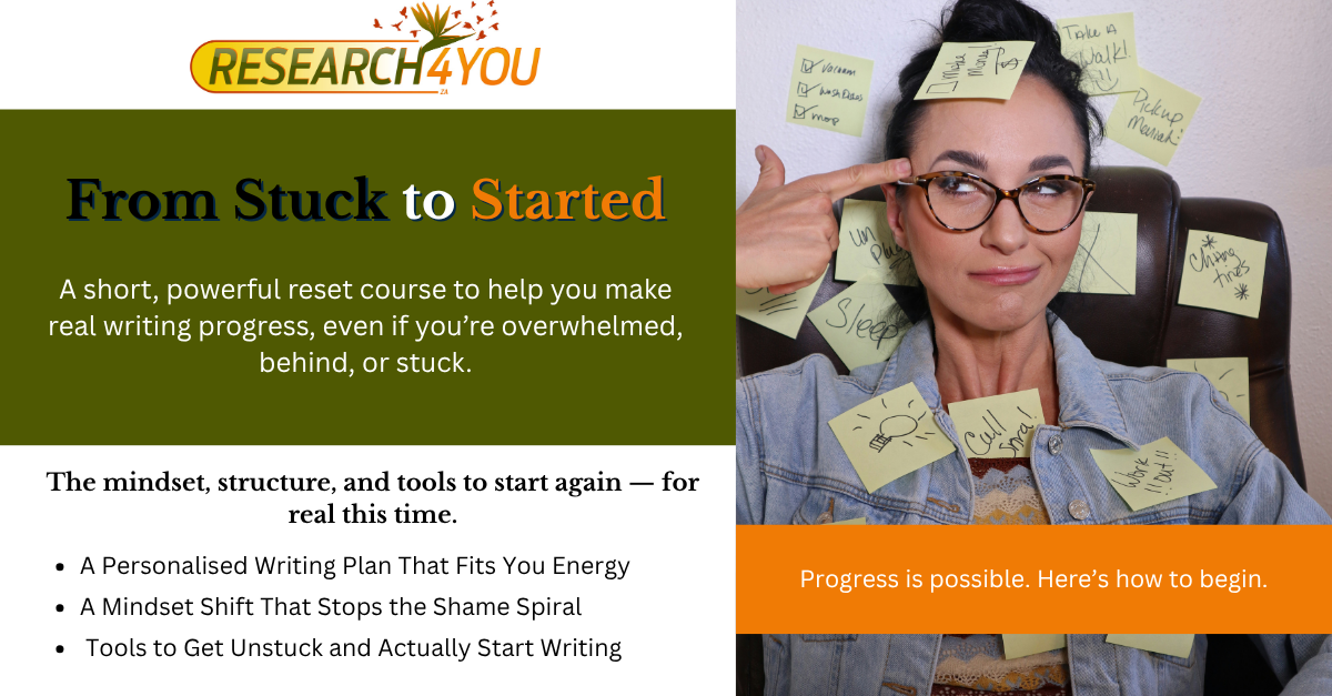 From Stuck to Started: A Reset Course for Overwhelmed Postgrads