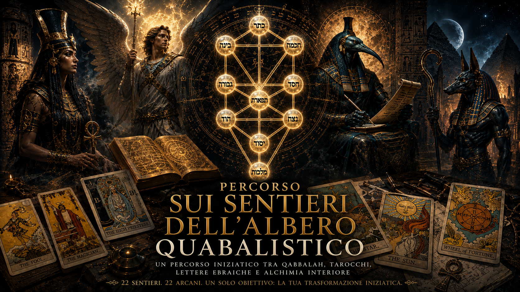 I 22 Arcani sui Sentieri dell’Albero Quabalistico Parte 2 - Tradizione: Golden Dawn, Rosa Croce, Quabalah Ermetica e Magia Teurgica.