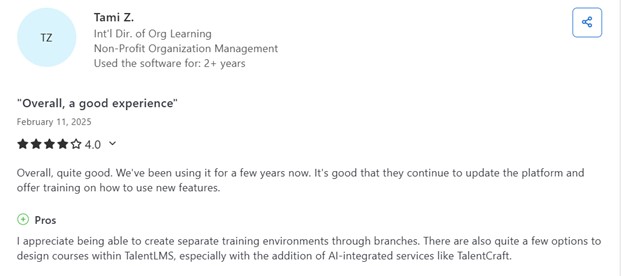 Talent LMS review