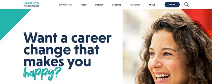 Happen to Your Career landing page