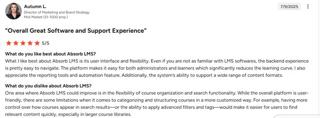 Absorb LMS review