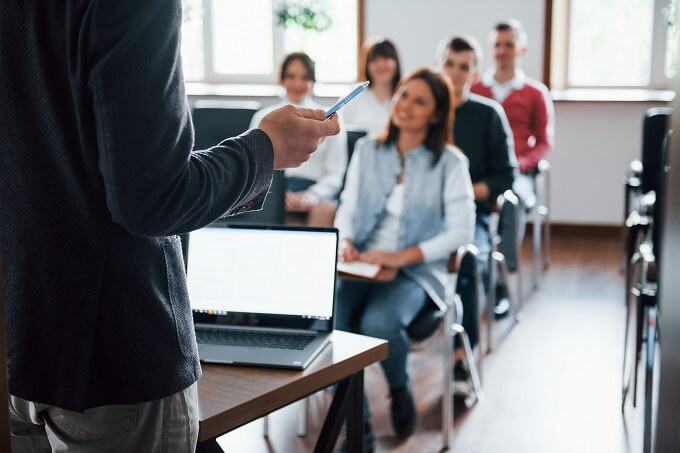 Students, during a class