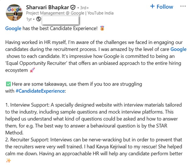 google experience