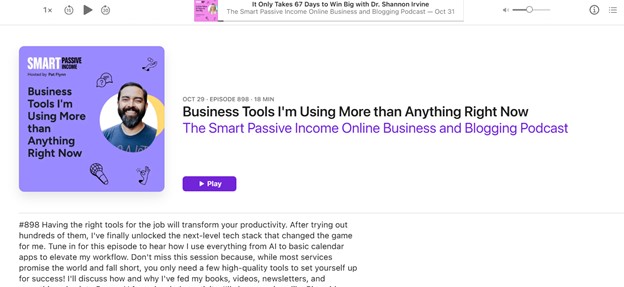 Podcast example