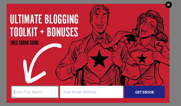 Pop up examples