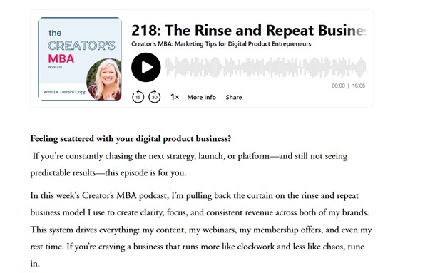 Podcast example