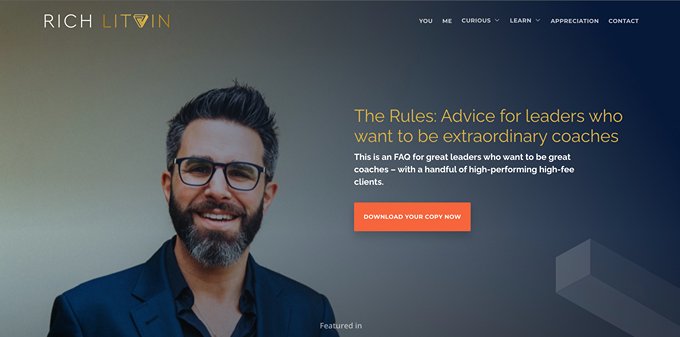 Rich Litvin landing page