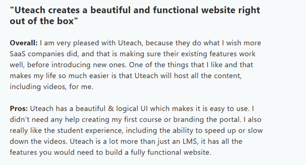 Uteach reviews