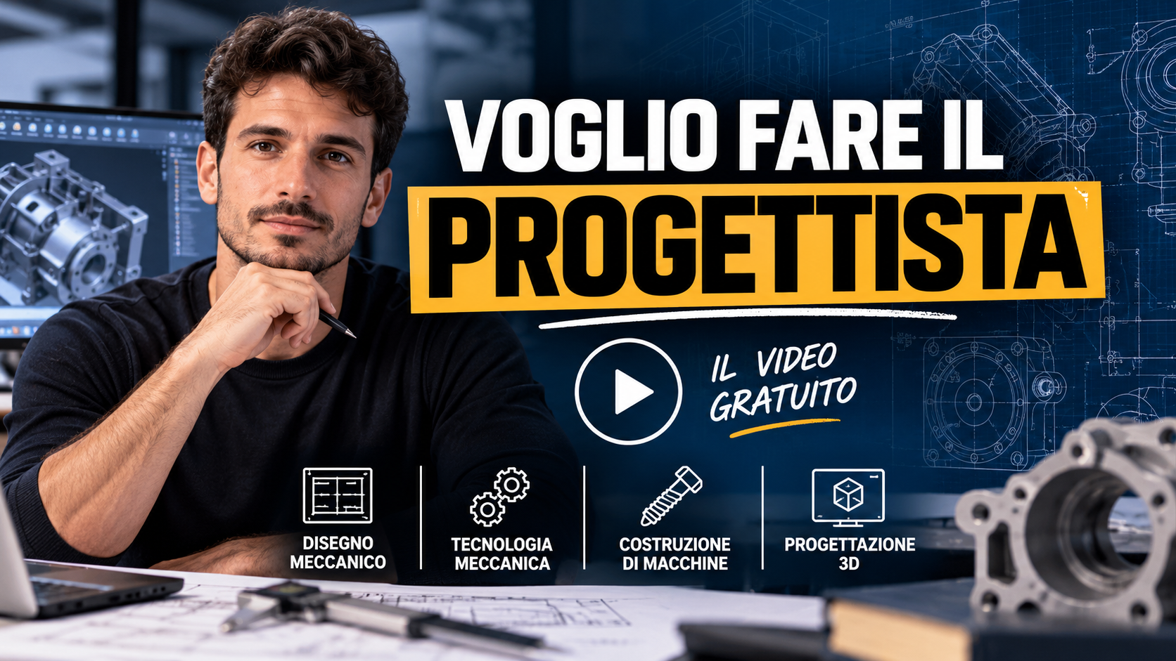 VOGLIO FARE IL PROGETTISTA – Cosa devi sapere davvero per diventare progettista meccanico