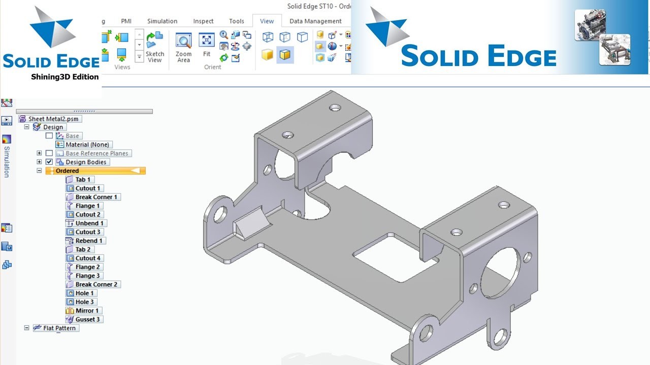 Sheet Metal Design con Solid Edge